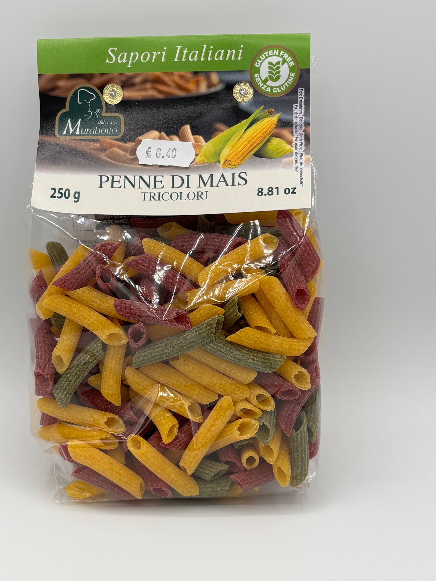 Penne Mais drei farbig