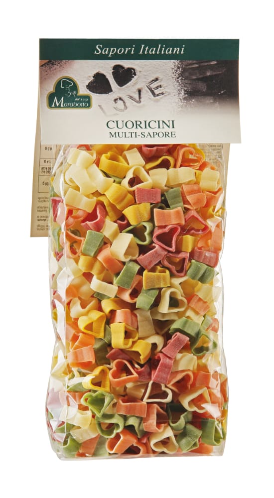 Pâtes en forme de coeur