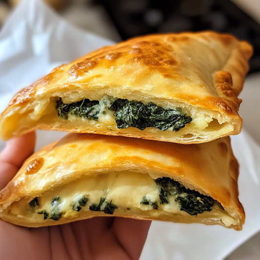 Panzerotti Spinat und Mozzarella